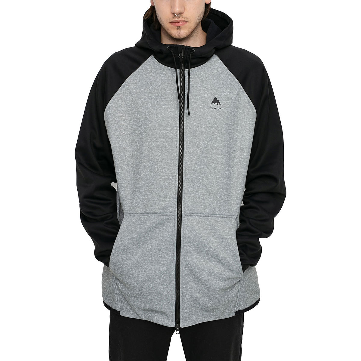 foto del prodotto felpa full zip con cappuccio crown weatherproof