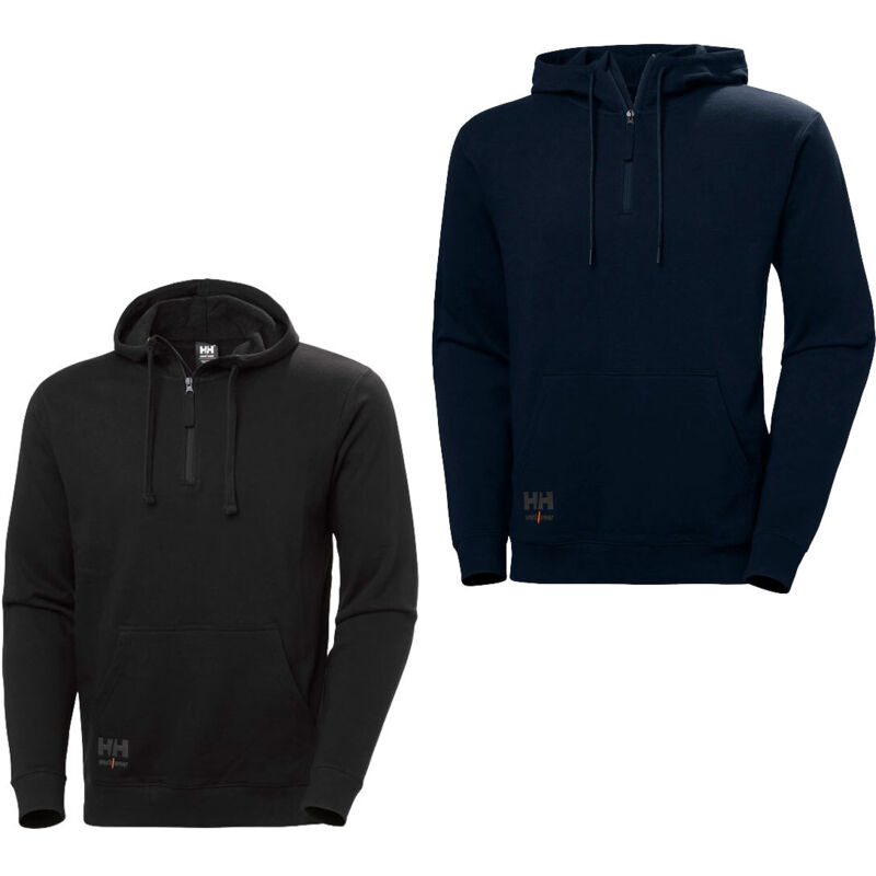foto del prodotto felpa helly hansen essential 79330 mezza zip l nero