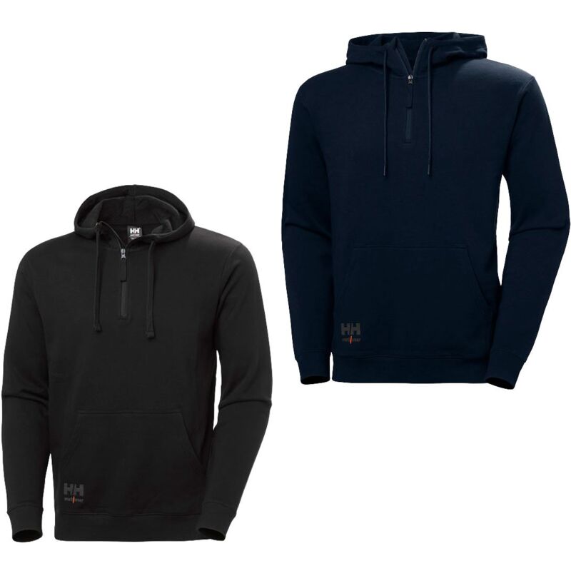 foto del prodotto felpa helly hansen essential 79330 mezza zip m nero