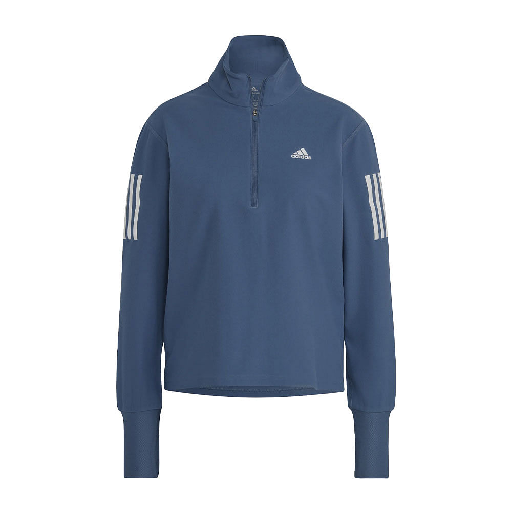 foto del prodotto felpa mezza zip aeroready donna