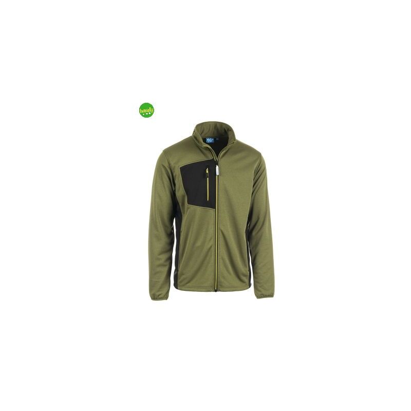 foto del prodotto felpa trekking socim sottozero verde nero tg l