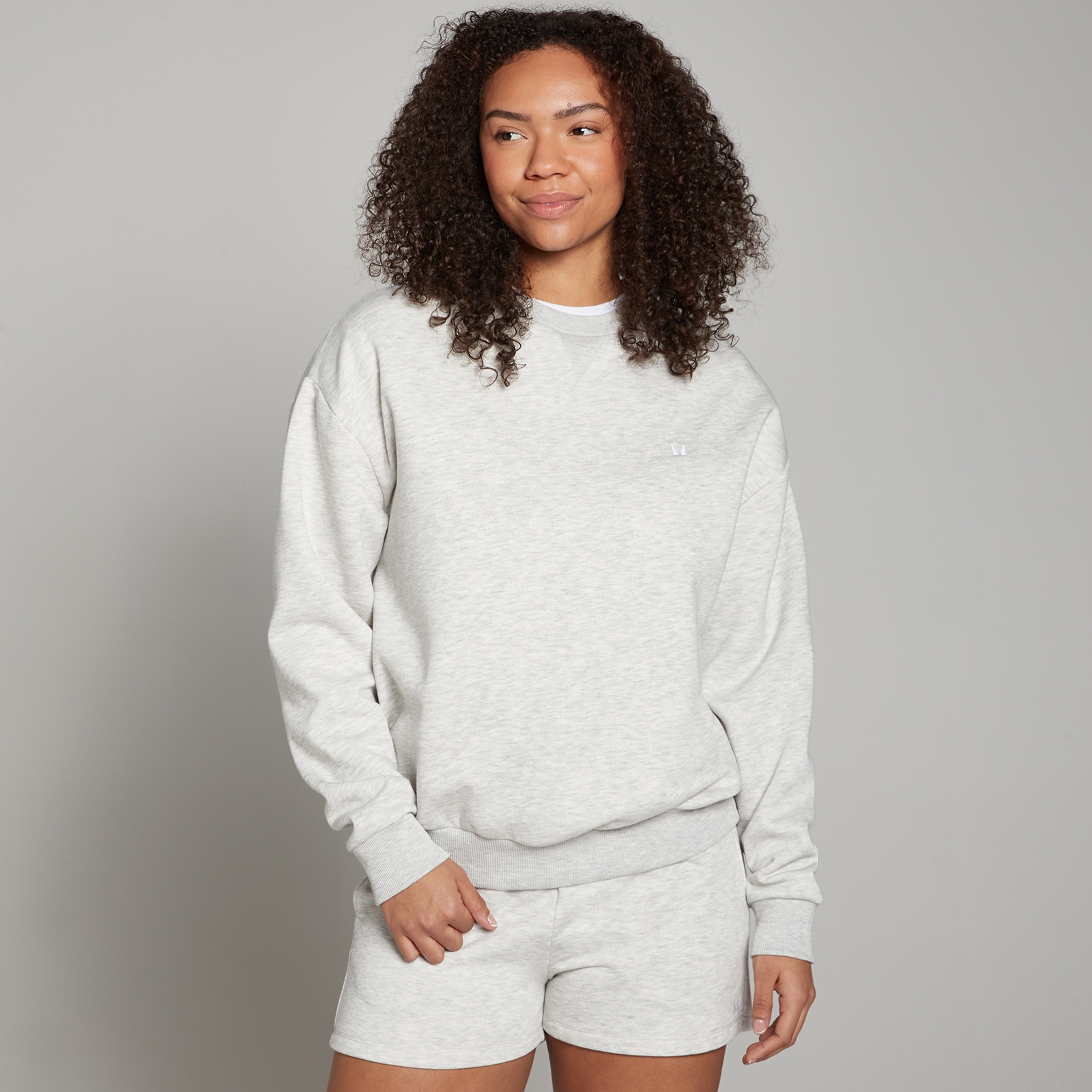 foto del prodotto felpa vestibilit oversize mp basics da donna grigio chiaro m lange l