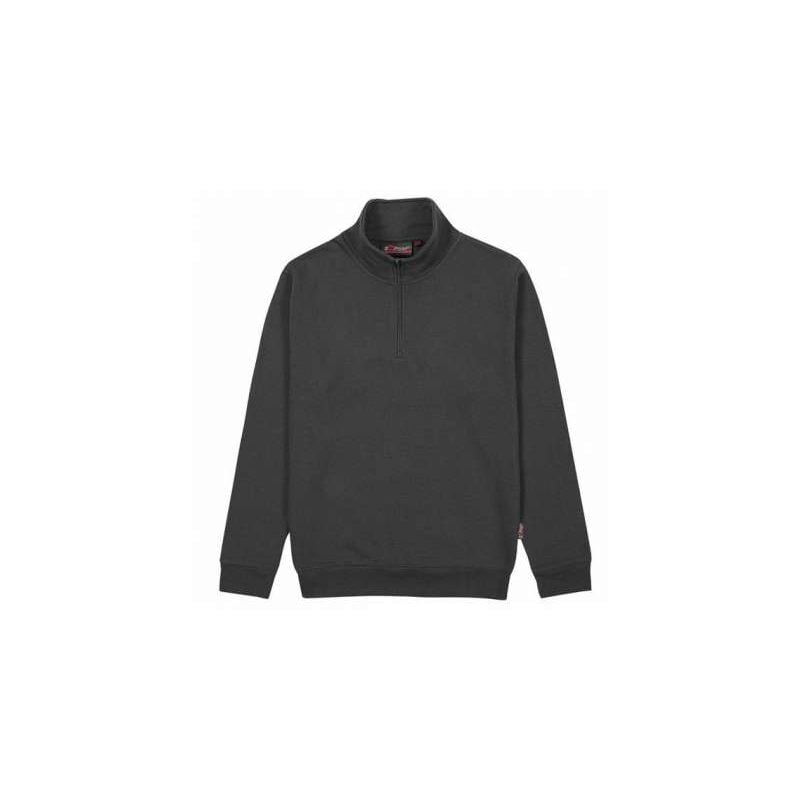 foto del prodotto felpa zip corta grey meteorite xxl tautra upower
