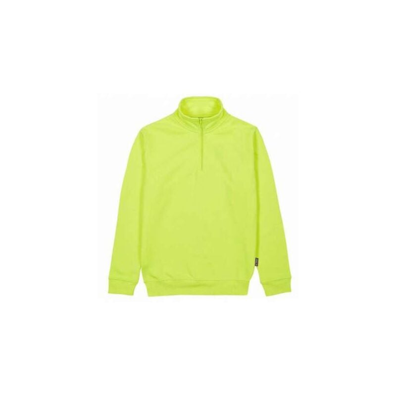 foto del prodotto felpa zip corta yellow fluo xl tautra upower