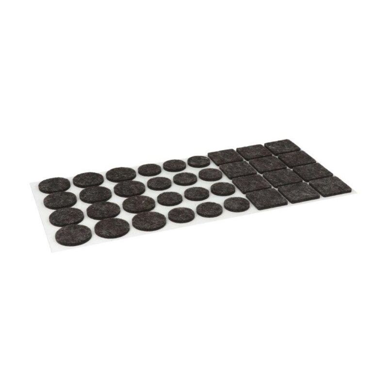 foto del prodotto feltrini adesivi assorititi marroni 108 pz.
