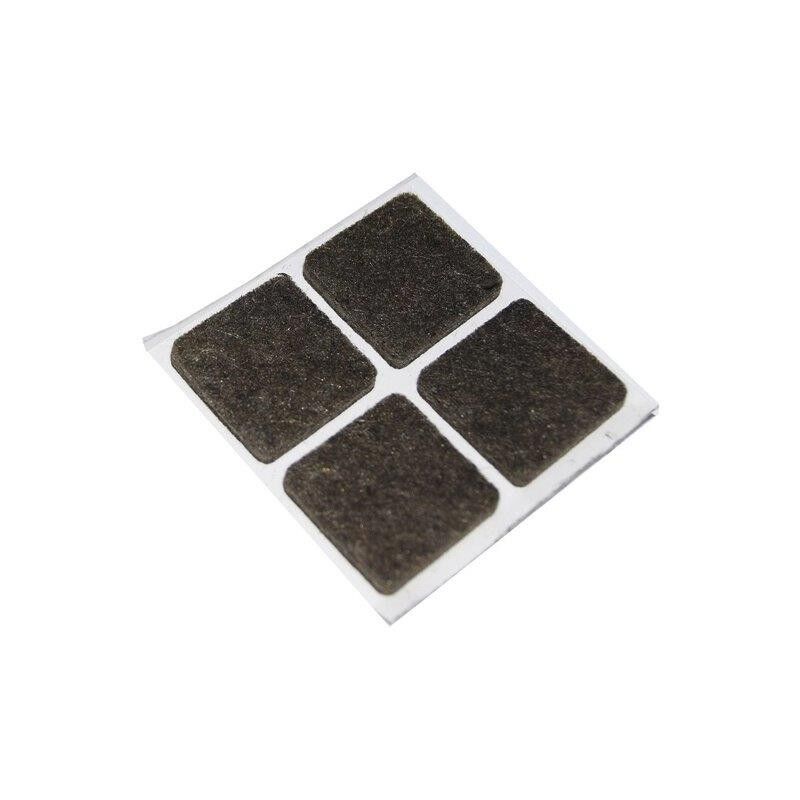 foto del prodotto feltrini adesivi quadrati 35 x 35 mm. marrone 4 pz.