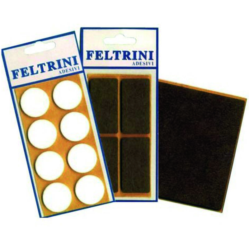 foto del prodotto feltrini adesivi tondi mm.26 colore bianco
