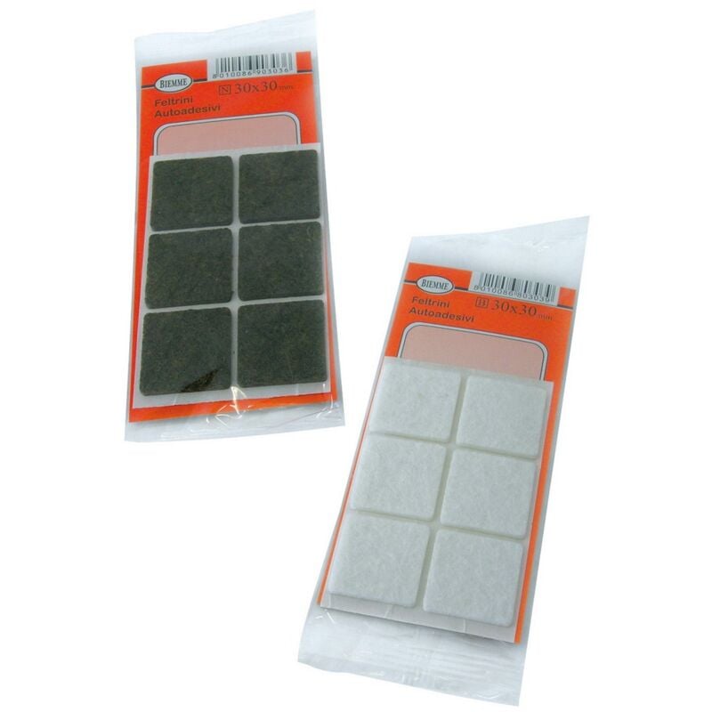 foto del prodotto feltrino milleusi quadrato col. bianco mm. 35x35 3 pz.