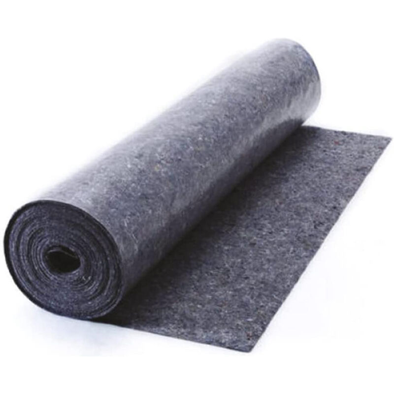 foto del prodotto feltro assorbente antiscivolo protezione pavimento grigio 220gr 1x25mt rotolo