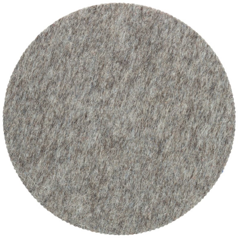 foto del prodotto feltro lucidante per levigatrici orbitale, rigido, con velcro, 128 mm, confezione da 5