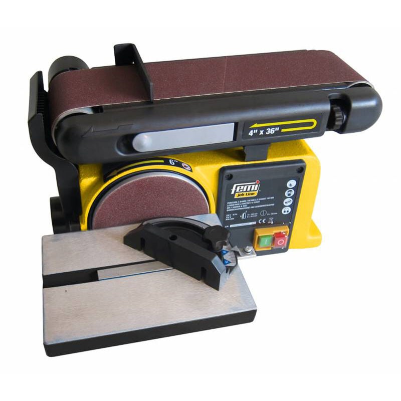 foto del prodotto femi levigatrice combinata a nastro da banco 370w 100x914mm 150mm bd31 462