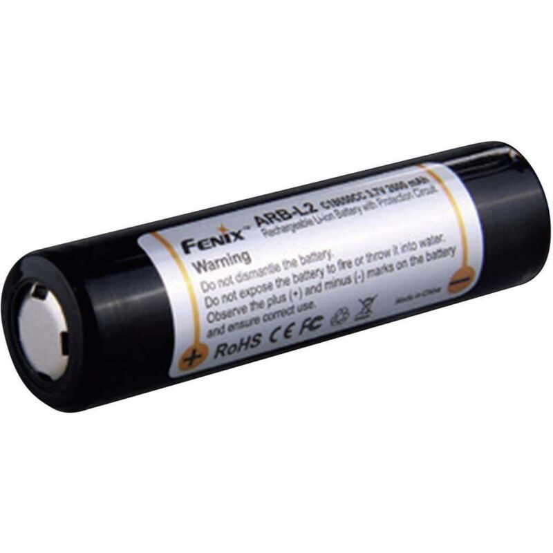 foto del prodotto fenix light arb l2 batteria ricaricabile speciale 18650 flat top li ion 3.6 v 2600 mah