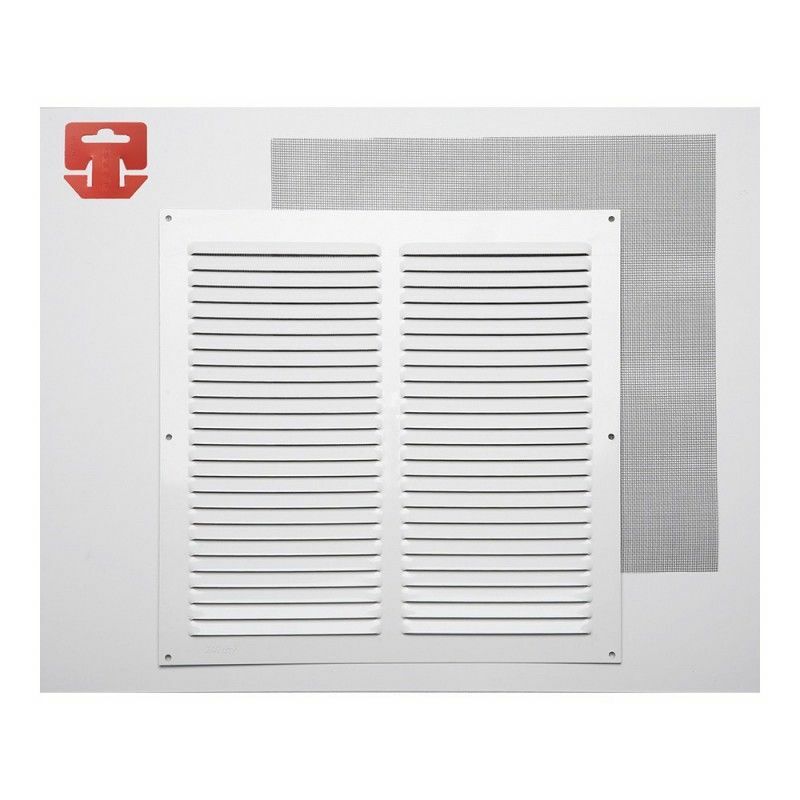 foto del prodotto fepre griglia di separazione in alluminio mosticida bianco laccato 300x300mm
