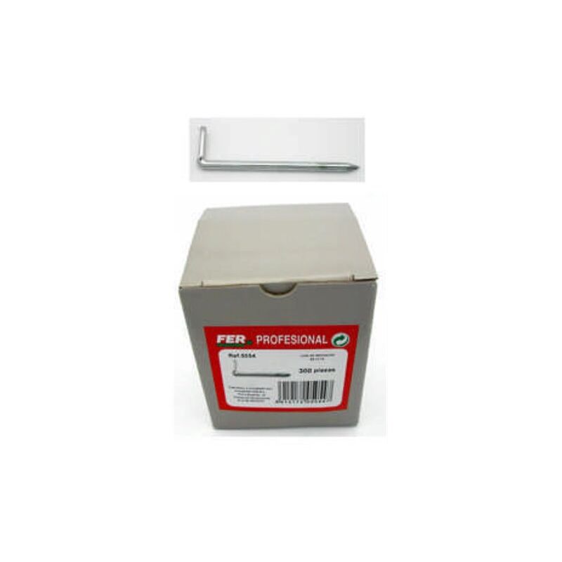 foto del prodotto fer hardware alcayatas acciaio zincato 2,9 x 50 scatola da 300 unit 5004