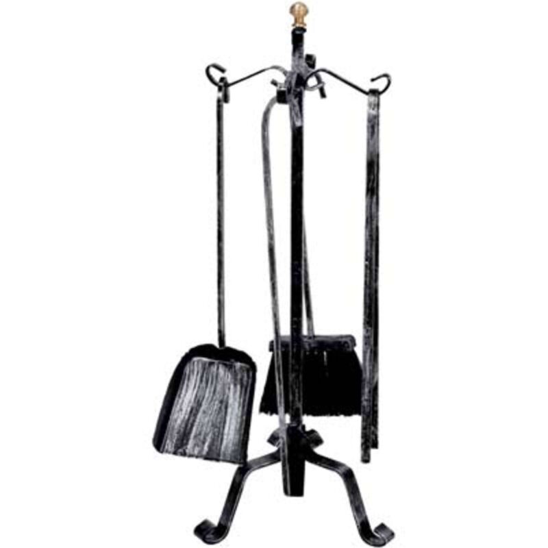 foto del prodotto fer piantana camino kit ricci ro battuto h.cm 55 cf pz 5 1 confezione