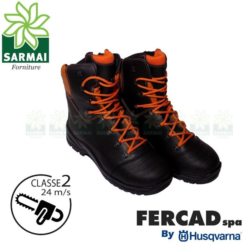 foto del prodotto fercad husqvarna scarpe antinfortunistiche stivali antitaglio sb p s3 ci hro src numero 42