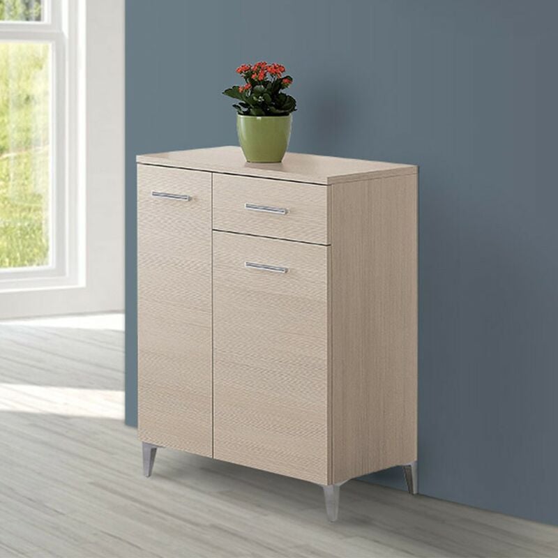 foto del prodotto feridras base multiuso 60x34 cm larice con 2 ante e cassetto scorrevole desya