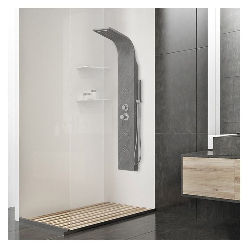 foto del prodotto feridras colonna doccia inox cemento