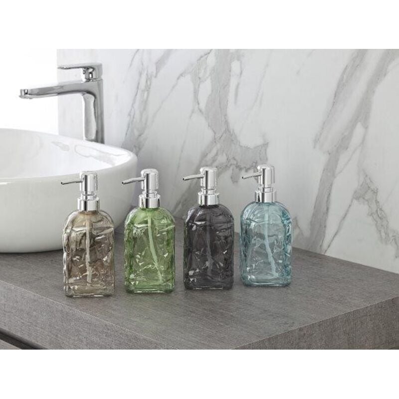foto del prodotto feridras - dosasapone in vetro modello boston dim. cm lxpxh 7,5x7,5x17,8 colori assortiti brand srl