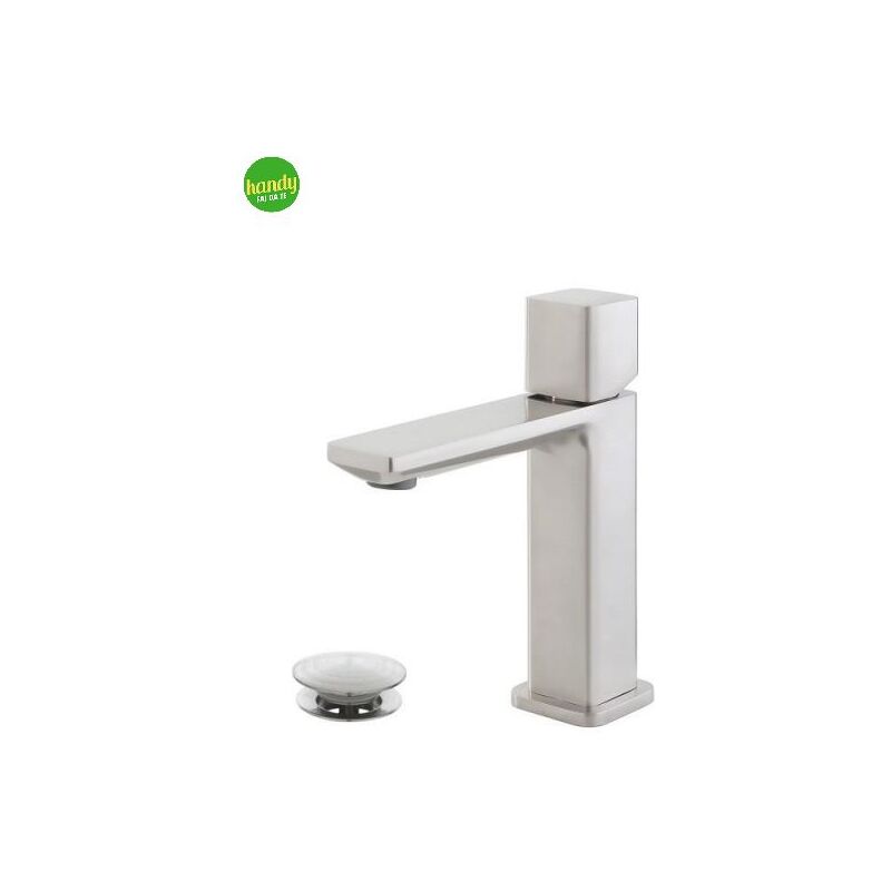 foto del prodotto feridras miscelatore monocomando per lavabo lotus spazzolato