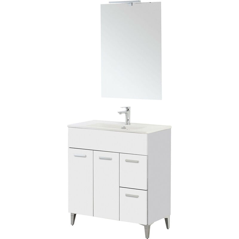 foto del prodotto feridras mobile bagno cm.80 2a 2cass bianco