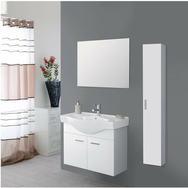 foto del prodotto feridras mobile bagno cm.80 2a sosp. bianco