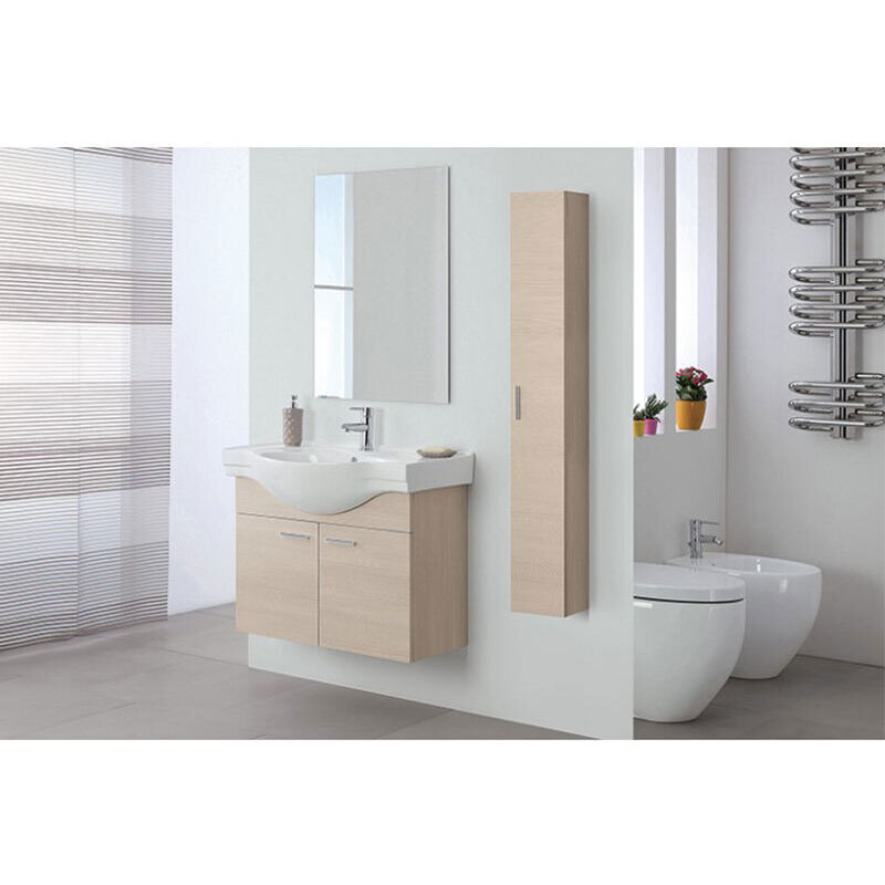 foto del prodotto feridras - mobile da bagno sospeso 80cm larice con 2 ante stella