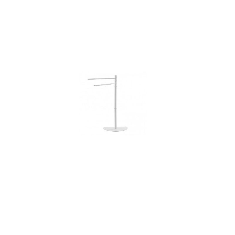 foto del prodotto feridras piantana porta asciugamani con 2 bracci bianco