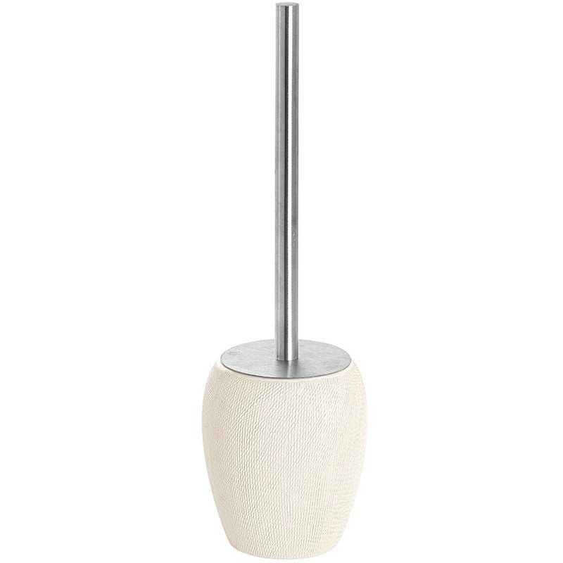 foto del prodotto feridras portascopino wc in ceramica e acciaio bianco dal etnico safari