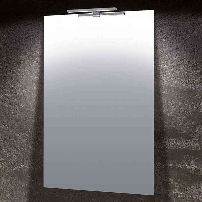 foto del prodotto feridras specchio a filo con lampada a led 60x100cm