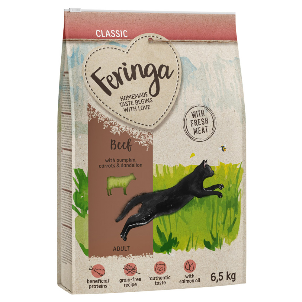foto del prodotto feringa adult classic manzo crocchette per gatto 6,5 kg
