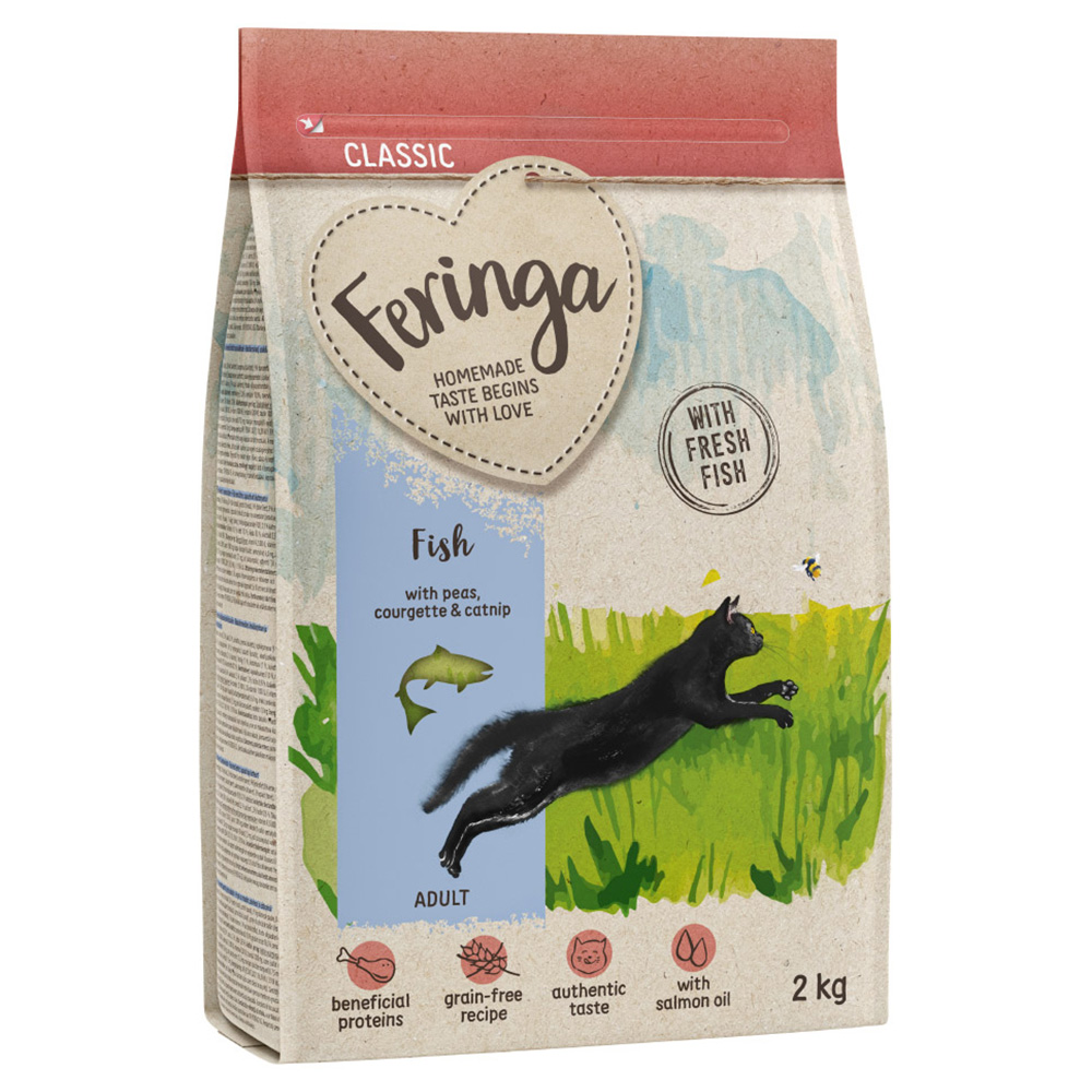 foto del prodotto feringa adult classic pesce crocchette per gatto 2 kg