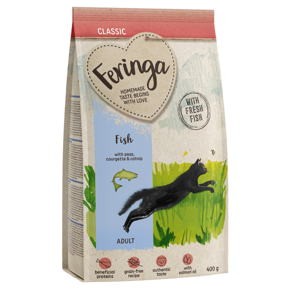 foto del prodotto feringa adult classic pesce crocchette per gatto 400 g