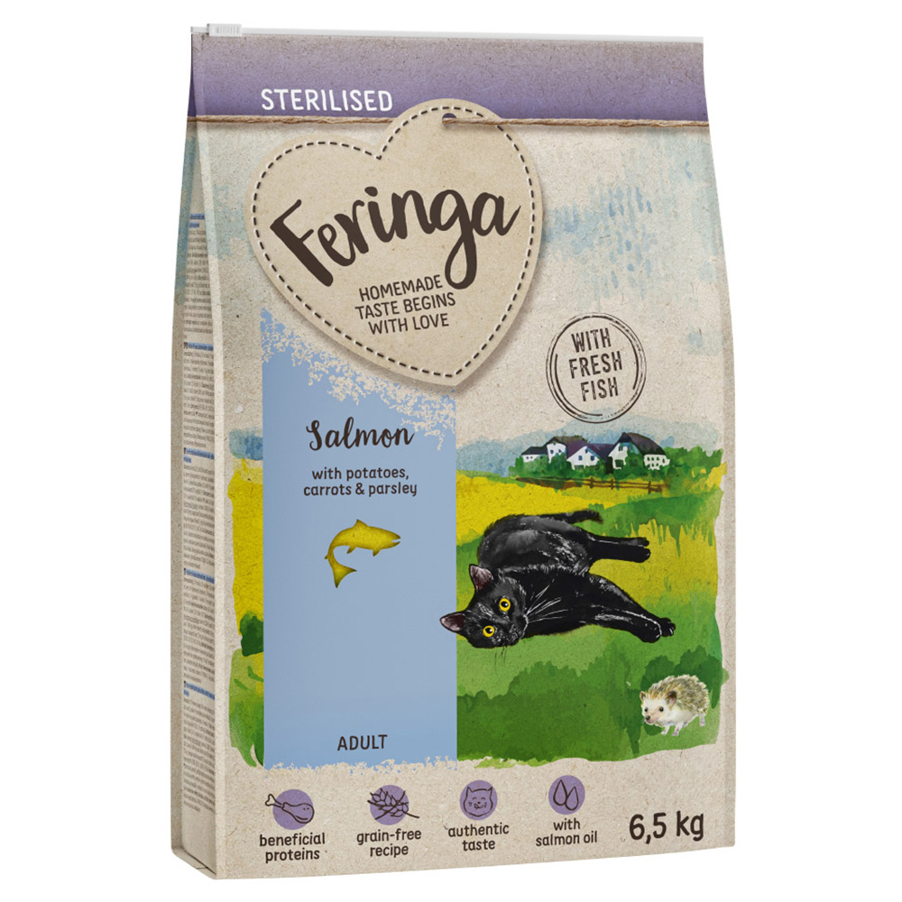 foto del prodotto feringa adult sterilised salmone crocchette per gatto 6,5 kg