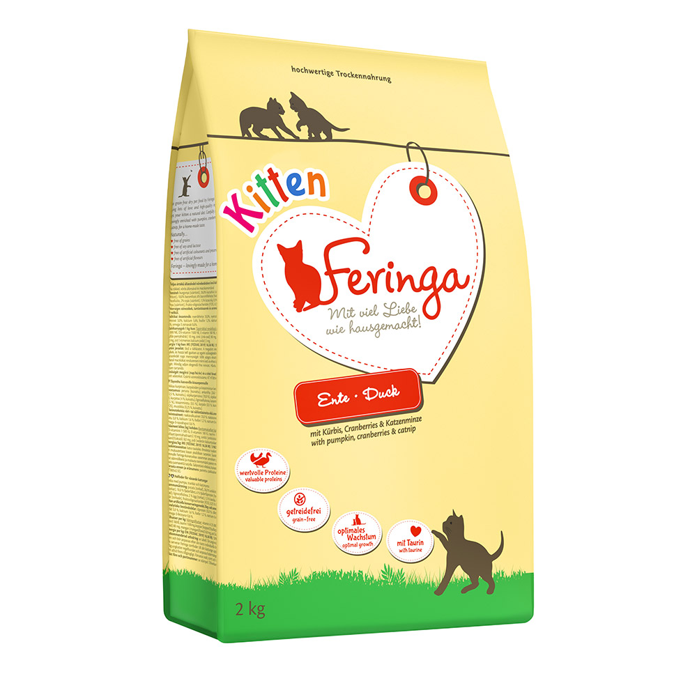 foto del prodotto feringa kitten anatra crocchette per gatto 6,5 kg