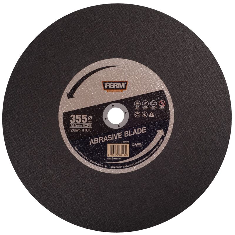 foto del prodotto ferm coa1005 disco da taglio 355x2,8x25,4mm inox acciaio inox