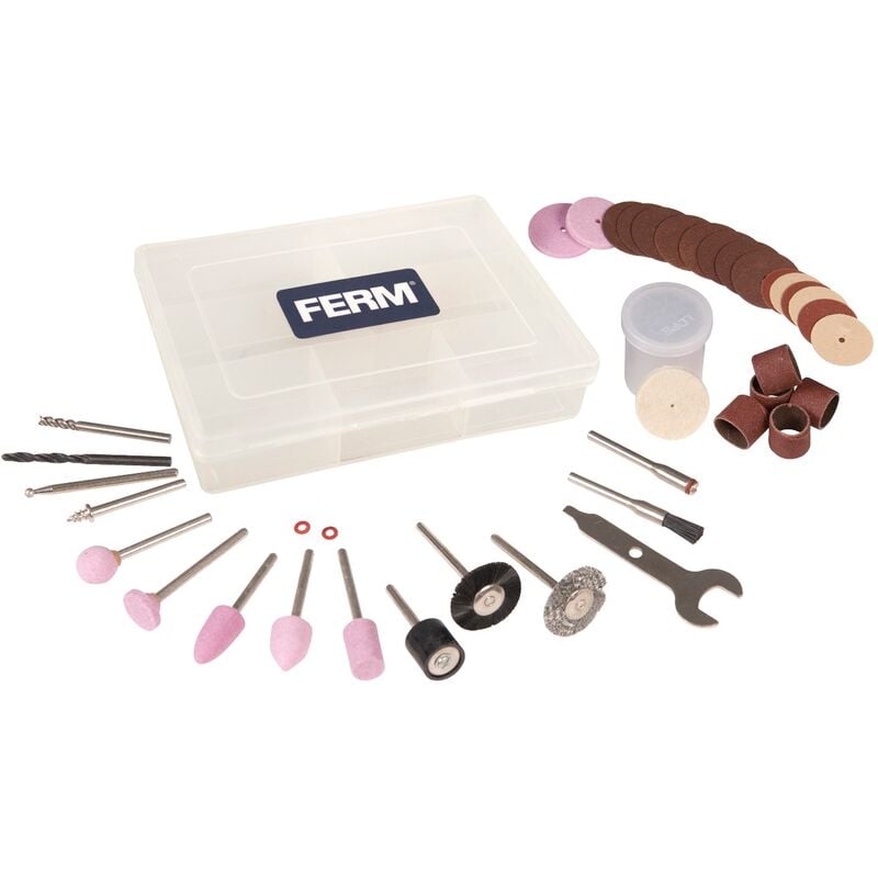 foto del prodotto ferm cta1008 set di accessori universali 40 pezzi per multi utensili rotanti