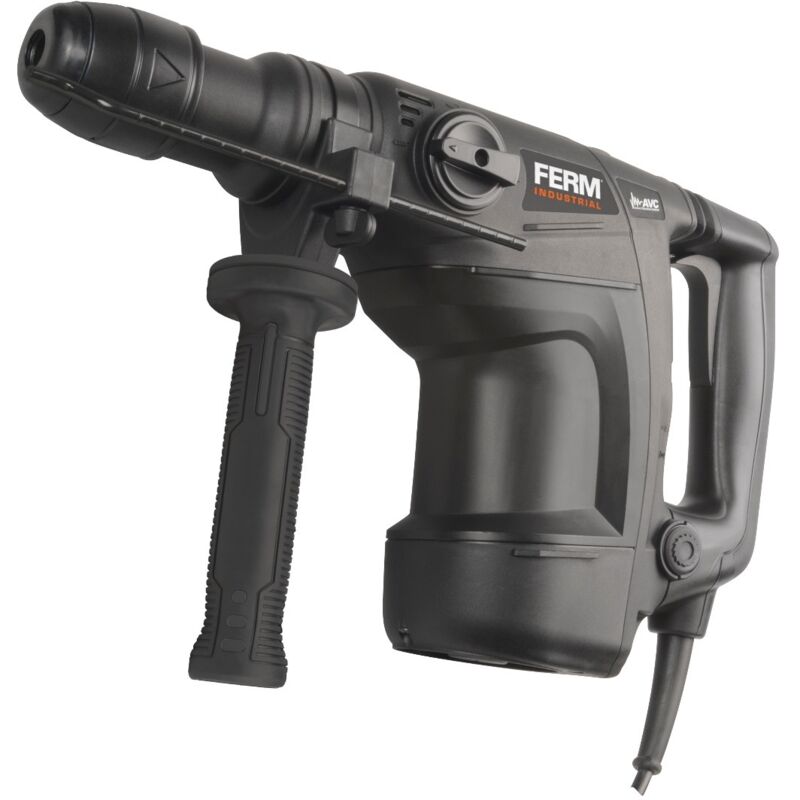 foto del prodotto ferm martello perforatore martello demolitore professionale 1100 w. numero di giri variabile. con impugnatura laterale, arresto di profondit e