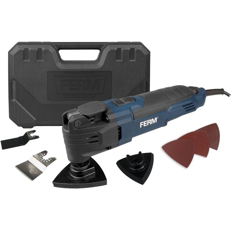 foto del prodotto ferm otm1007 multiutensile oscillante 300w incl. valigetta e 7 accessori