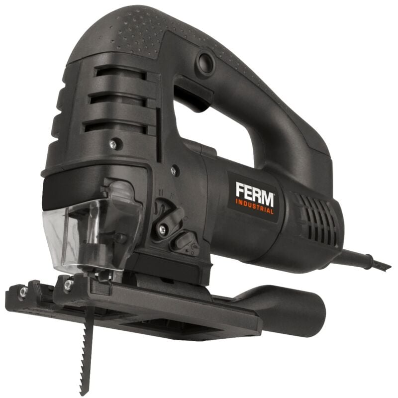 foto del prodotto ferm seghetto alternativo 750w. velocit variabile lama 100mm include adattatore per aspirapolvere