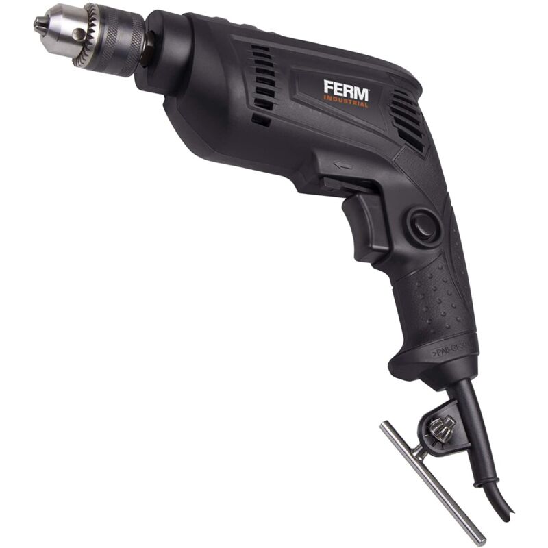 foto del prodotto ferm trapano elettrico 450w 10mm velocit variabile e impugnatura morbida