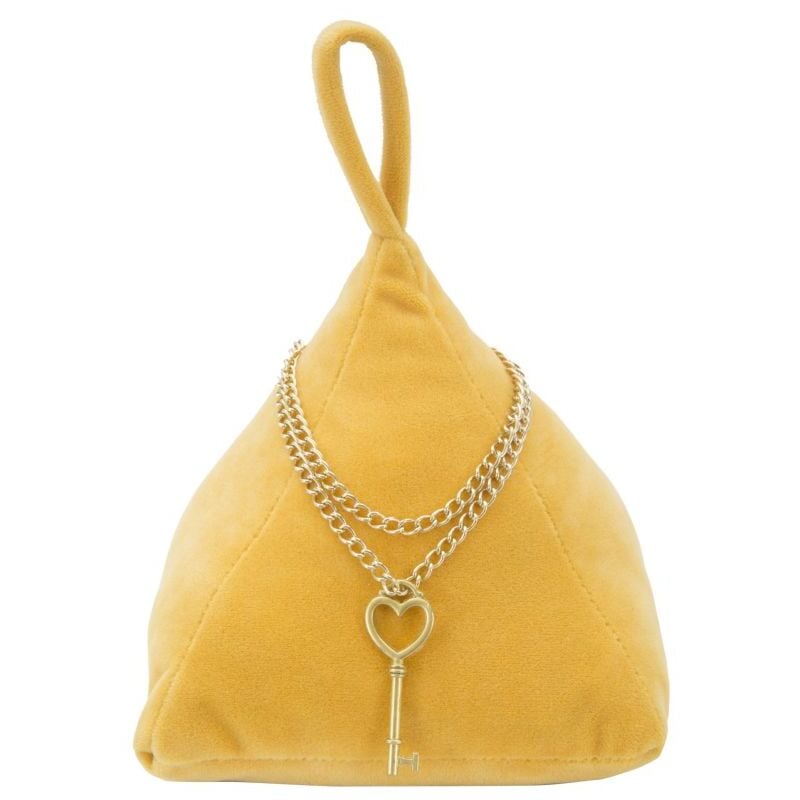 foto del prodotto ferma porte triangle arancione 14x14x20 cm in cotone