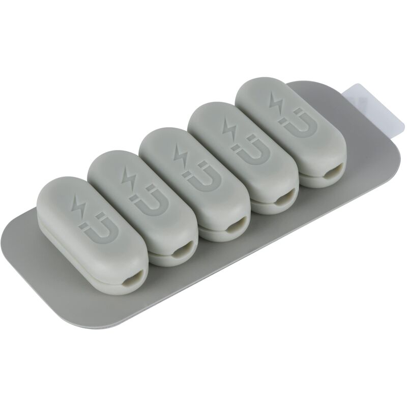 foto del prodotto fermacavi magnetici con base 5 pezzi