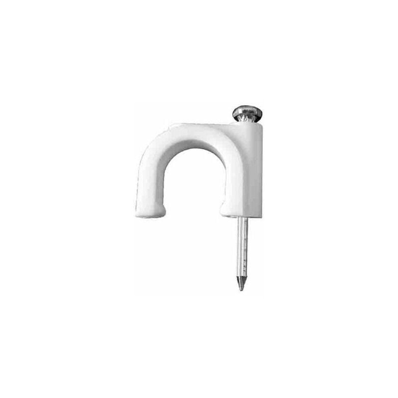 foto del prodotto fermacavo piatto bianco 2x0,5mm n 3 scatola da 100 unit 