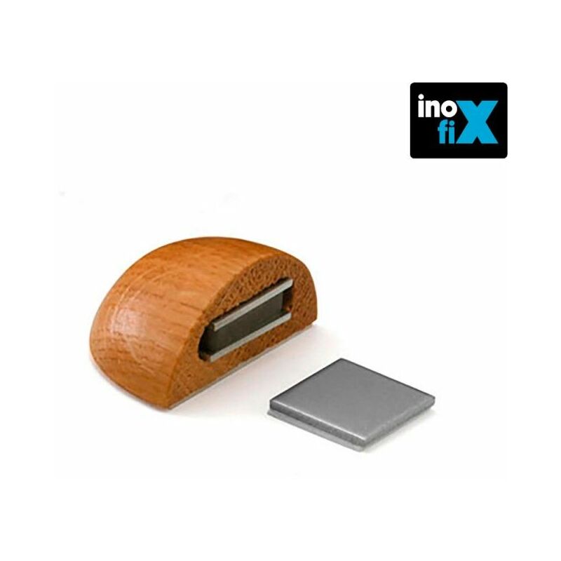foto del prodotto fermalegno adesivo magnetico rovere blister inofix