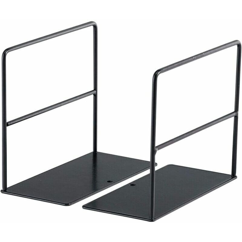 foto del prodotto fermalibri fermalibri, fermalibri, 2 pezzi portaoggetti per libri in metallo in stile semplice, 13x7 cm supporto per scaffali antiscivolo per libri