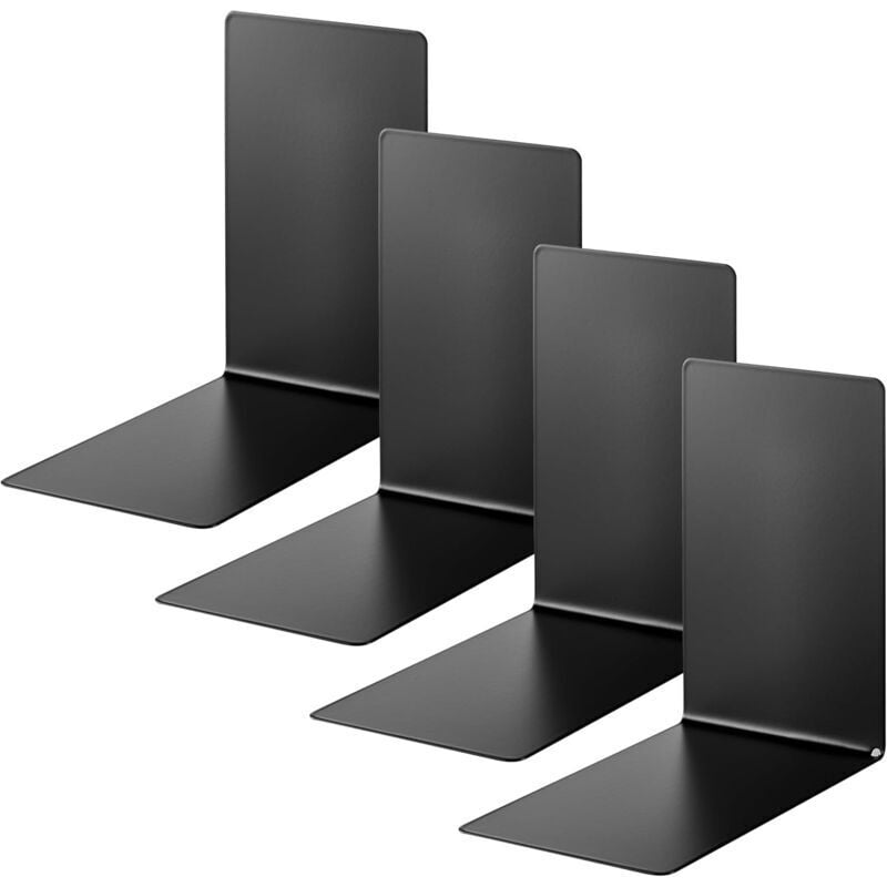 foto del prodotto fermalibri in metallo nero 12 x 12 x 17 cm per scuola, ufficio e casa