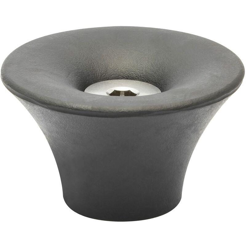 foto del prodotto fermaporta a pavimento e muro da avvitare outdoor cone diametro 50 x 30 mm i fermaporta di design in gomma piena con vite in acciaio inossidabile