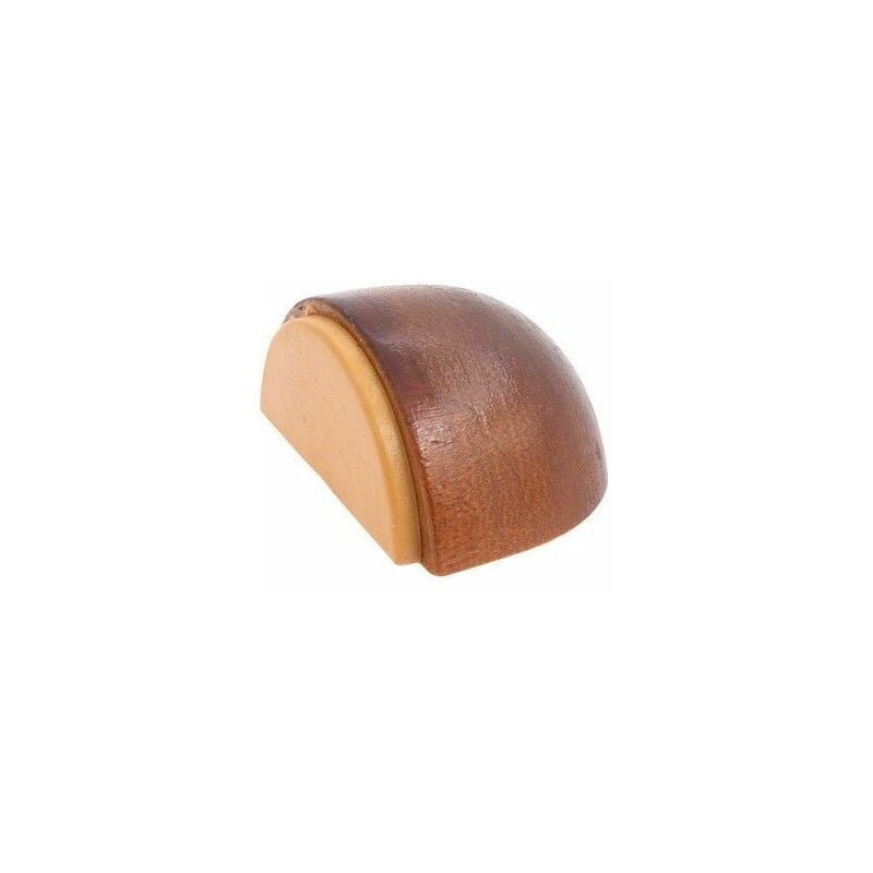 foto del prodotto fermaporta adesivo in legno half moon oak