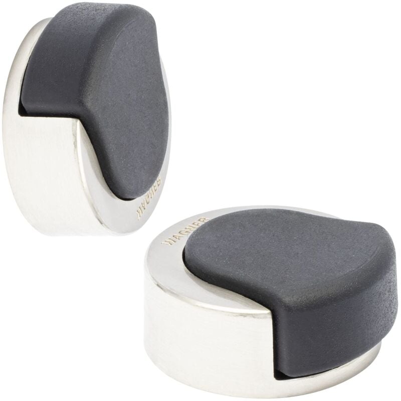 foto del prodotto fermaporta avvitare diametro 38 x 39 x 15 mm i a pavimento a muro da avvitare i fermaporta di design in zinco pressofuso satinato con effetto
